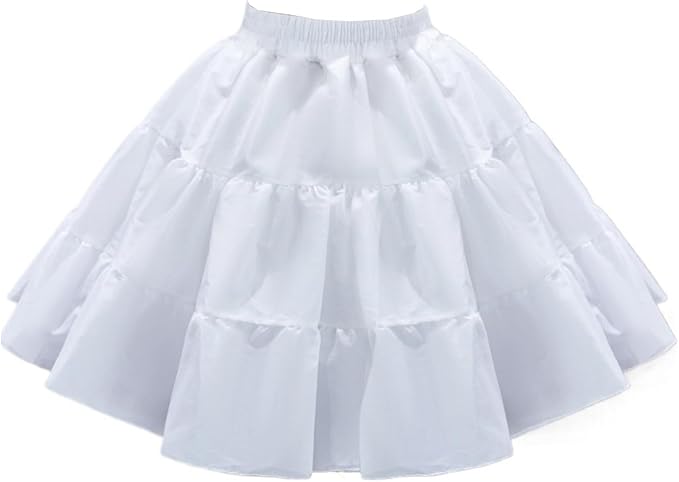 SSDH Women's Petticoat Crinoline Tulle Skirt Hoopless Skirt Tutu Half Slips for Dresses Underskirt Wedding Prom Dress