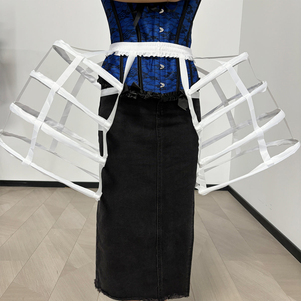 SSDH Satin Cutout Four-Layer Bilateral Bird Cage Fishbone Crinoline Cosplay Violence Lolita Crinoline