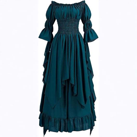 SSDH Victorian Dress Renaissance Costume for Women Gothic Fairy Witch Dress Medieval Wedding Dress