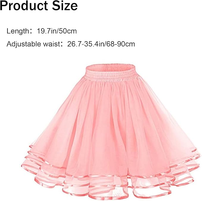 SSDH 3 Layers Puffy Tulle Petticoat Girls Tutu Skirts for Ballet Skirt