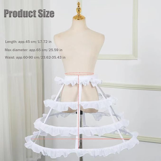 SSDH Girls Lolita Hollow Lotus Leaf Lace Bird Cage Fish Bone Skirt