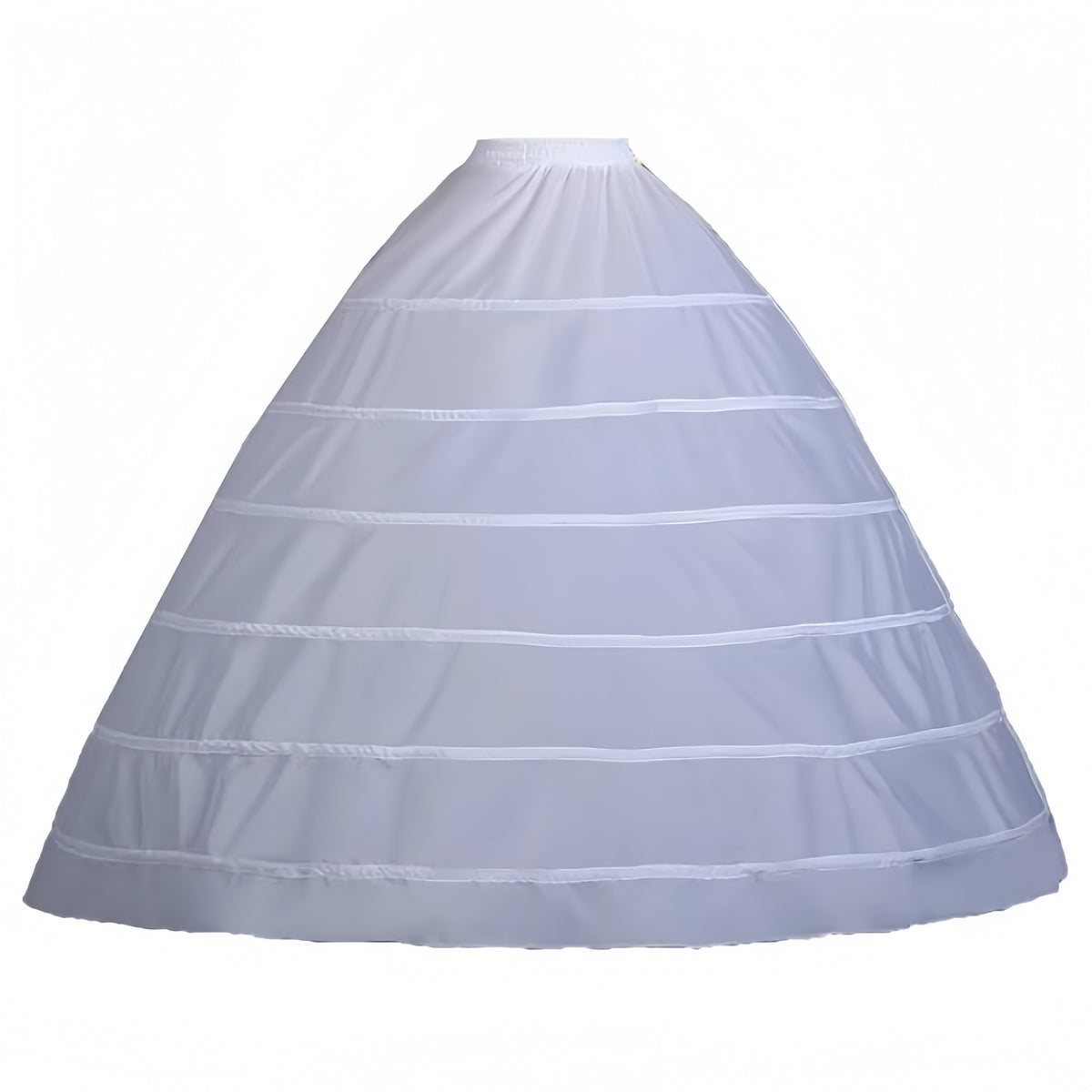 SSDH Women 6 Hoops Petticoat Skirt A-line Crinoline Slips Long Underskirt for Wedding Dress Bridal Gown
