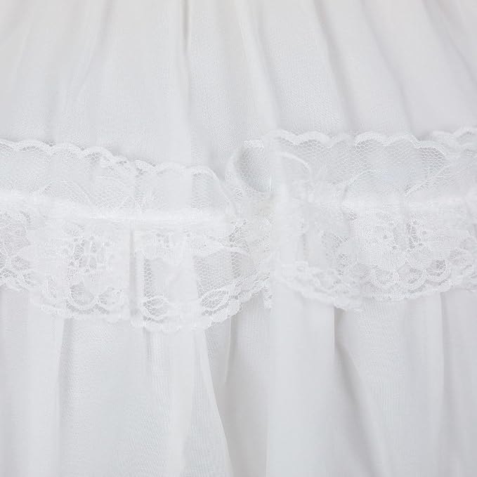 SSDH Women 2 Hoops Crinoline Short Lolita Petticoat White