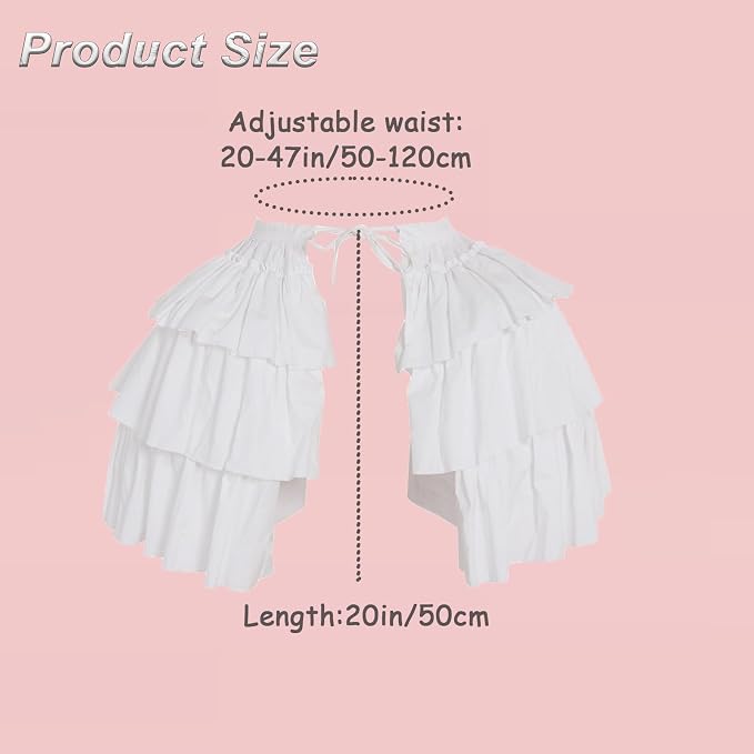 SSDH Baroque Pannier Petticoat Rococo Bustle Hoops Ruffled Cages Skirt Cosplay Lolita Underskirt Crinoline for Women
