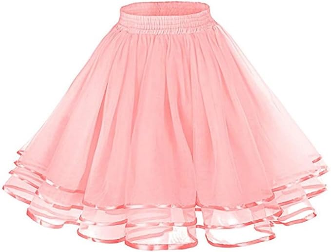 SSDH 3 Layers Puffy Tulle Petticoat Girls Tutu Skirts for Ballet Skirt