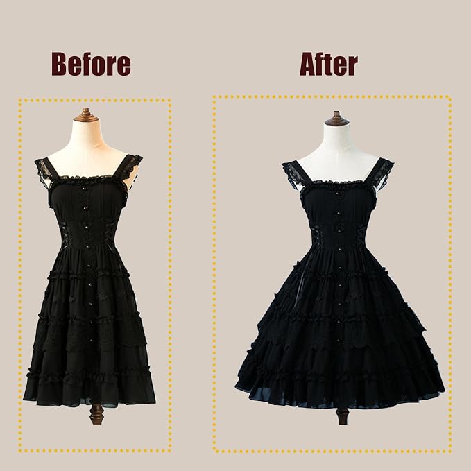 SSDH Women Chiffon Short Crinoline Petticoat Cage 2 Hoops Skirt