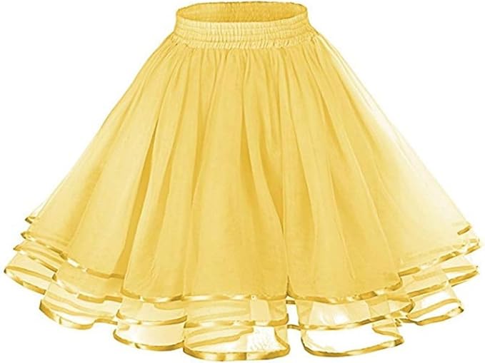 SSDH 3 Layers Puffy Tulle Petticoat Girls Tutu Skirts for Ballet Skirt