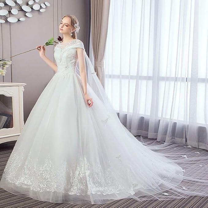 SSDH 9 Hoops Puffy Crinoline Petticoat Tulle Underskirt for Wedding White