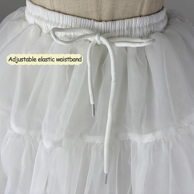 SSDH 4 Layers Lolita Underskirt Medium-High Volume Hoopless Petticoat