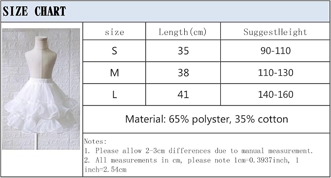 SSDH Crinoline Half Slips White Hoopless Puffy Skirt Under Skirt for Girls Kids Wedding Dress Long Dress