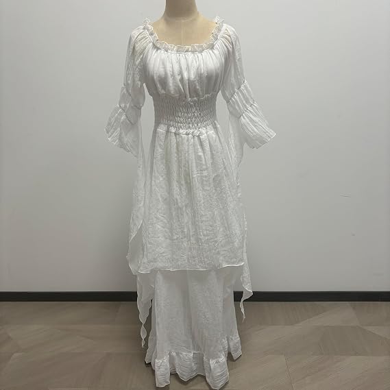 SSDH Victorian Dress Renaissance Costume for Women Gothic Fairy Witch Dress Medieval Wedding Dress
