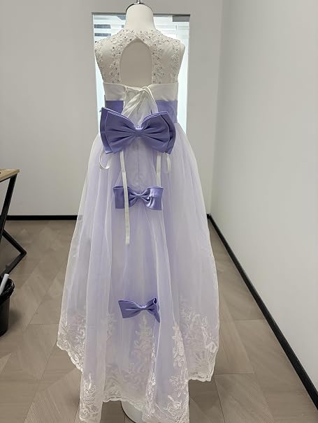SSDH Girls Lace Princess Dress for Birthday Party Wedding Bridesmaid Prom Formal Ball Gown Puffy Tulle Dresses