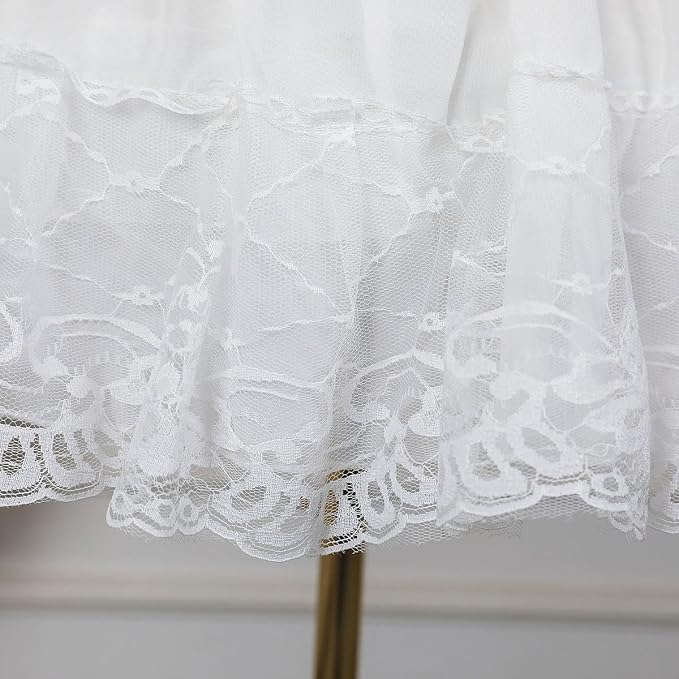 SSDH Women 2 Hoops Crinoline Short Lolita Petticoat White