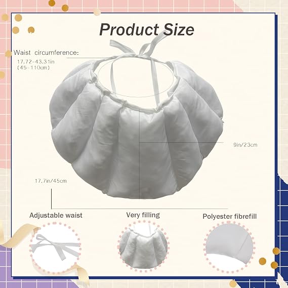SSDH Elizabethan Tudor Bumroll Bum Pad White Petticoat Pannier Victorian Rump Pad Cosplay Costume Bustle Skirt