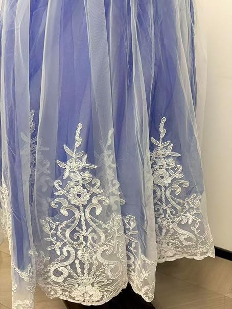 SSDH Girls Lace Princess Dress for Birthday Party Wedding Bridesmaid Prom Formal Ball Gown Puffy Tulle Dresses
