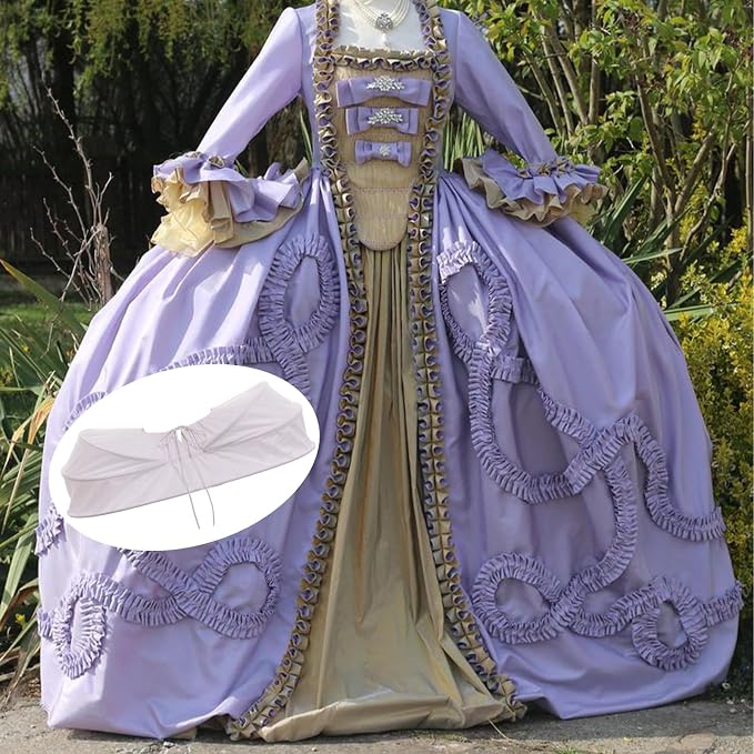 SSDH Elizabeth Rococo Dress Hoop Pannier Crinoline for Women White