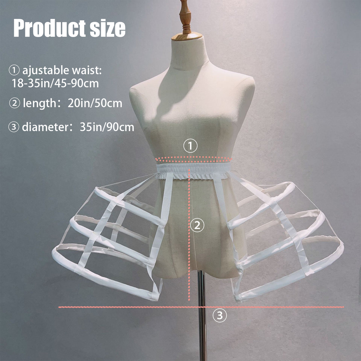 SSDH Satin Cutout Four-Layer Bilateral Bird Cage Fishbone Crinoline Cosplay Violence Lolita Crinoline