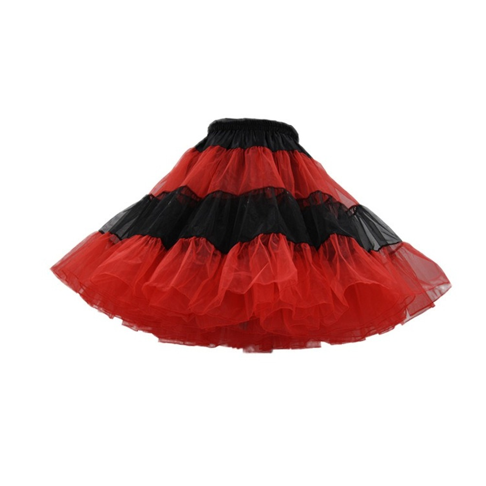 Jupon En Tulle Plissé Lolita 3 Couches Tutu Puffy - Taille Unique - Parfait Cosplay Et Robes Princesse