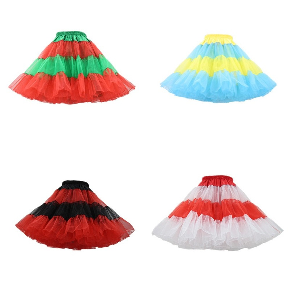 SSDH 3-Layered Pleated Lolita Tulle Petticoat Tutu Puffy Party Cosplay Princess Underskirt