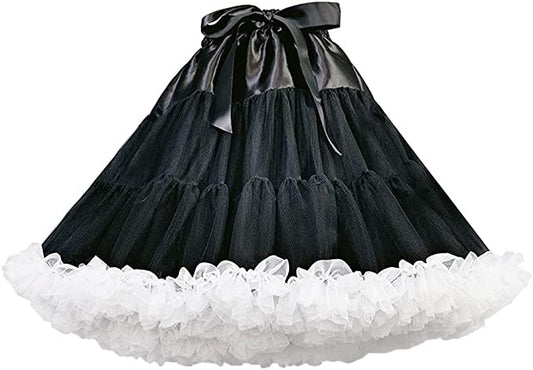 SSDH 3-Layered Pleated Lolita Tulle Petticoat Tutu Puffy Party Cosplay Princess Underskirt