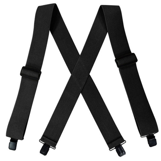 SSDH Mens Suspenders Very Strong 2" Wide 4 Clips Big and Tall Heavy Duty Braces X Style Adjustable Suspenders