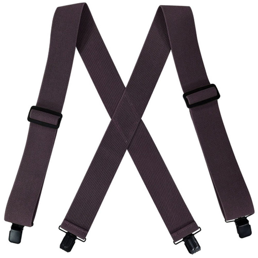 SSDH Mens Suspenders Very Strong 2" Wide 4 Clips Big and Tall Heavy Duty Braces X Style Adjustable Suspenders