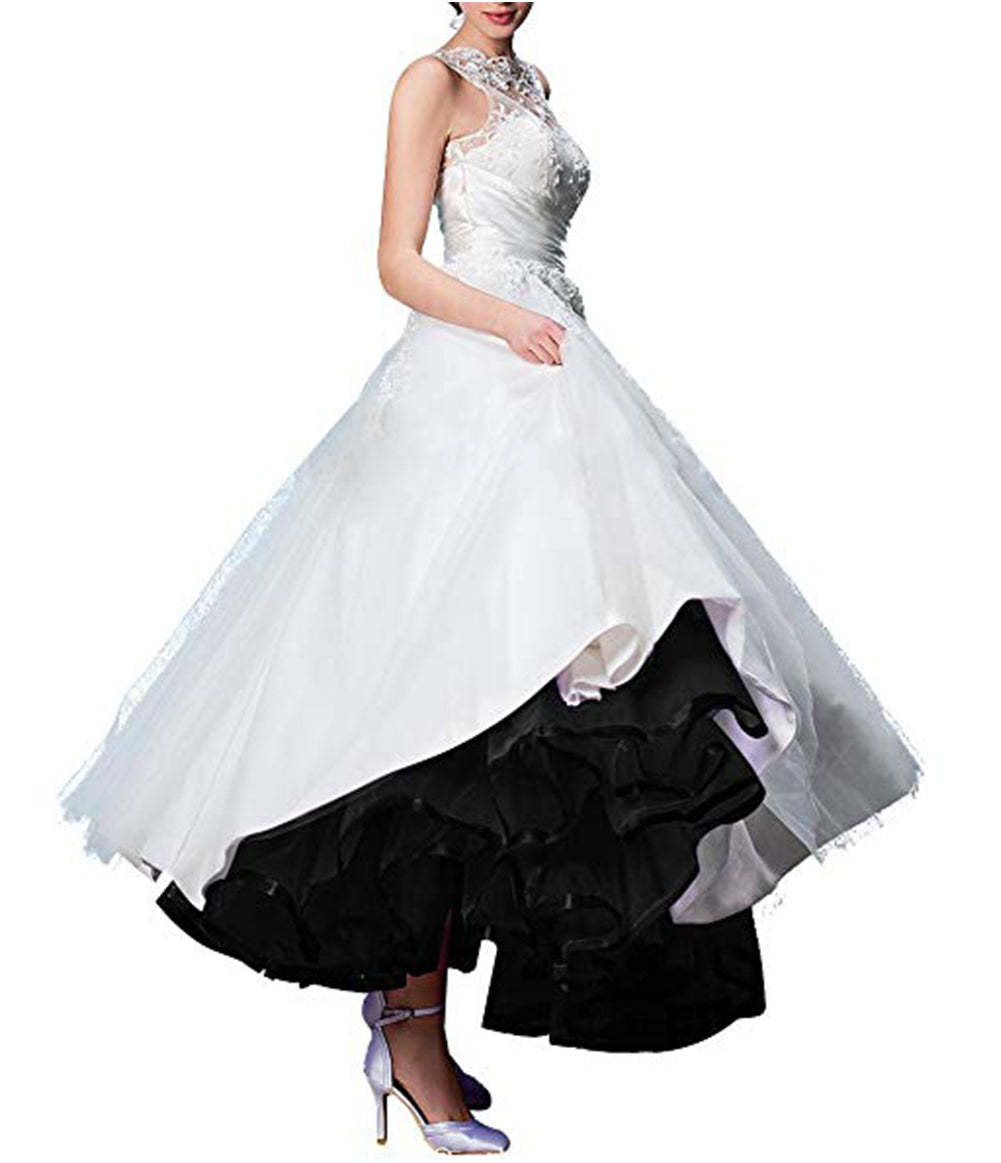 Vintage Tea Length Crinoline Black Dresses