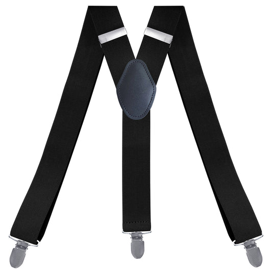 SSDH Suspenders for Men with 3 Strong Metal Clips Y Style Wide 3.5 cm Heavy Duty Suspenders Trouser Braces Adjustable and Elastic for Men and Women