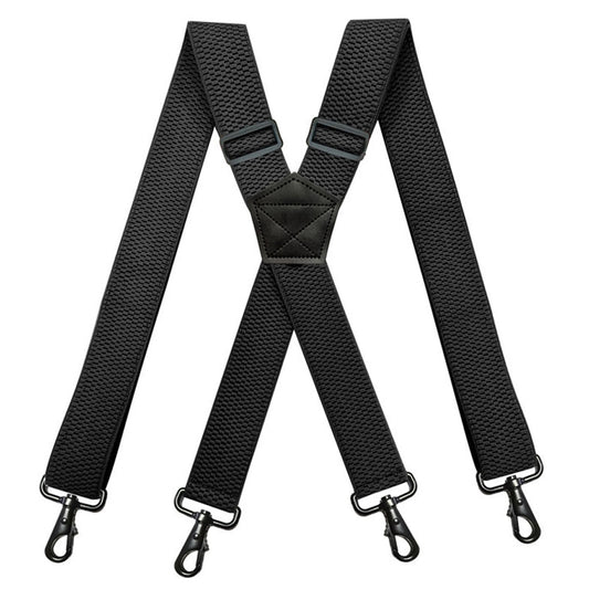 SSDH Suspenders for Men Vintage Heavy Duty 4 Swivel Hook for Belt Loops Adjustable X Back